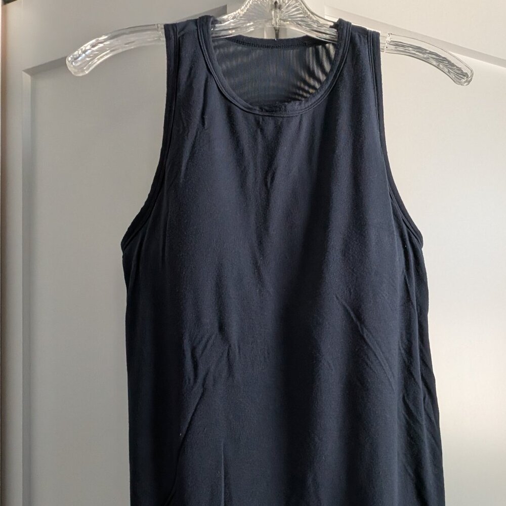 Navy Tank Top with built in Bra